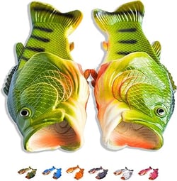 fish slippers funny gift idea