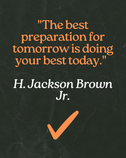 Inspirational quote on plain background