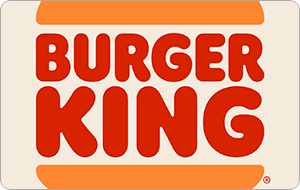 Burger King Fast Food Gift Card