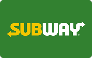 Subway Fast Food Gift Card Design