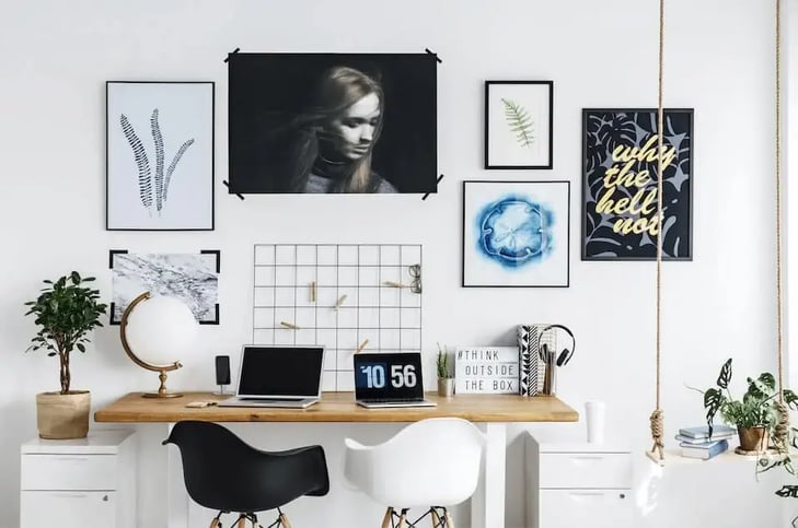 Artworks on the wall