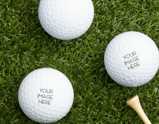 three golf balls