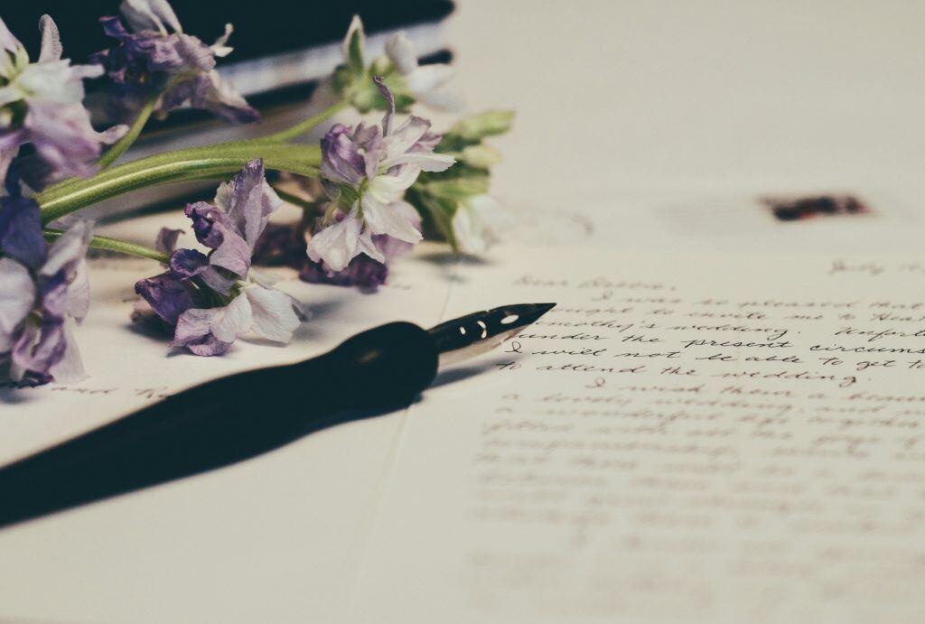 personally written employee reference letter with flowers
