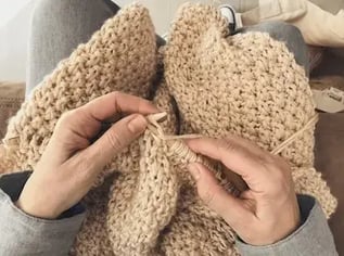 Knitting a blanket