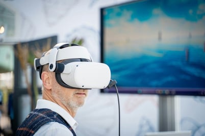 VR headset (oculus) which can be given to employees as a present