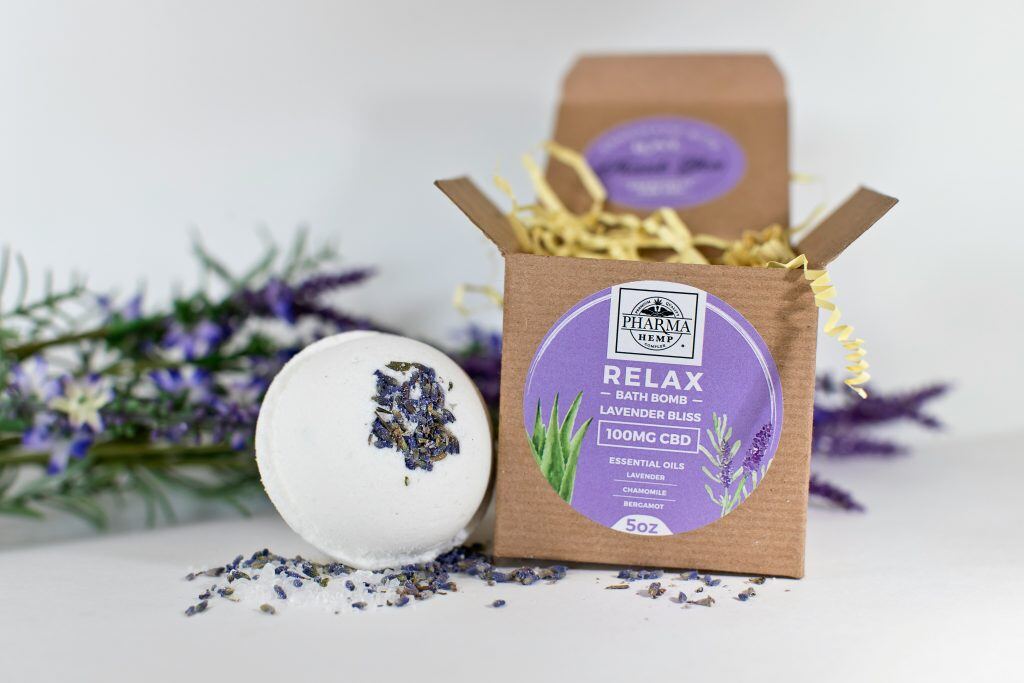 'relax' bath bomb