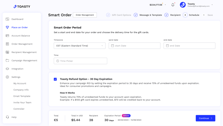 Smart order