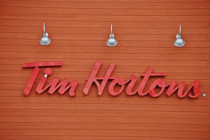 Tim Hortons banner