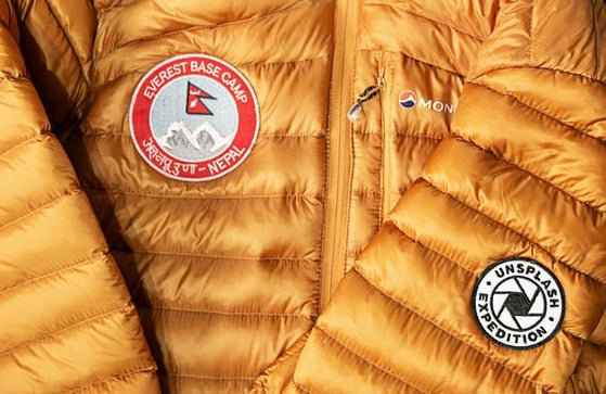 embroidered jacket which can be given to employees as a present