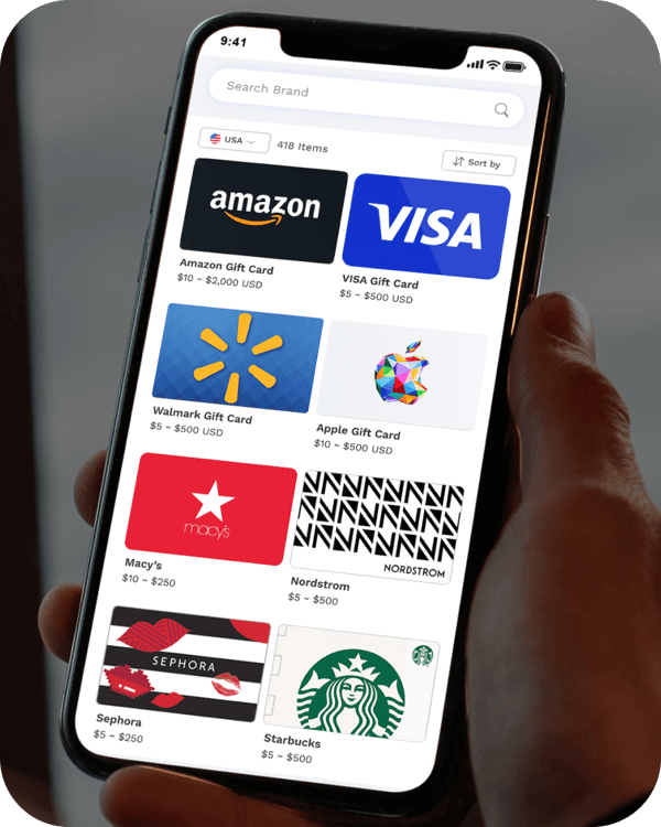 choice card on mobile phone